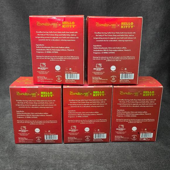 The Creme Shop Hello Kitty 3D Bath Fizz Aromatherapy Bath Bomb Peppermint Creme - Picture 4 of 8